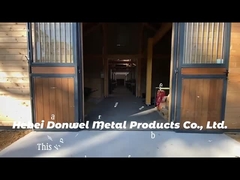 ইন্ডোর শেল্ফটার ছাদ ইউরোপীয় ঘোড়া আস্তাবল বাঁশ কাঠ ভরাট