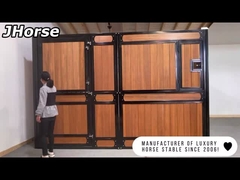 Q235 স্টিলের বাঁশের অস্থায়ী ঘোড়ার আস্তাবল যার গেট জানালা 2.2m উচ্চতা