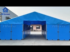 বহনযোগ্য ধাতব ঘোড়া স্টল বক্স বহিরঙ্গন ঘোড়া স্থিতিশীল আশ্রয় শেল সঙ্গে পিভিসি বোর্ড ভরাট