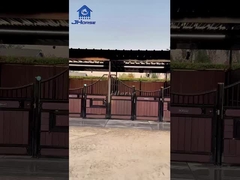 পেই ফিলিং কাঠের টাইপ এবং বাঁশ পৃষ্ঠ চিকিত্সা সঙ্গে Galvanized ঘোড়া স্টল ফ্রন্ট