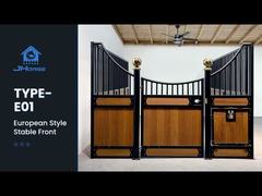 3.5x2.2 মিটার ইউরোপীয় ঘোড়ার আস্তাবল, যেখানে ডাবল সিকিউরিটি ফুট লক ল্যাচ আছে