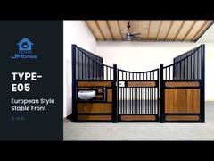 স্ট্যান্ডার্ড ১২x১২ ফুট স্বামীত্ব পাউডার লেপযুক্ত ঘোড়ার আস্তাবলের সম্মুখভাগ