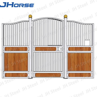 পেশাগত galvanized মেটাল ঘোড়া স্টল / ঘোড়া শেড আশ্রয় জন্য স্থিতিশীল