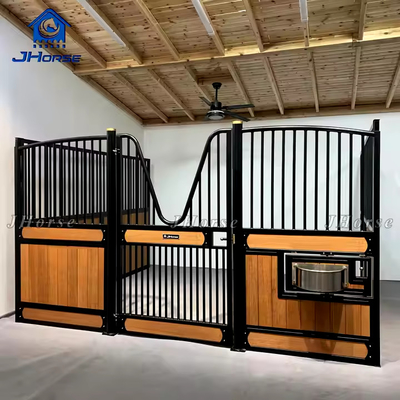 স্ট্যান্ডার্ড ইকুইস্ট্রিয়ান হট বিক্রয় বাঁশ ঘোড়া স্থিতিশীল স্টল পেশাদার কাস্টমাইজড ঘোড়া স্টল বক্স